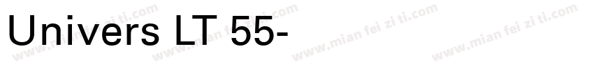 Univers LT 55字体转换